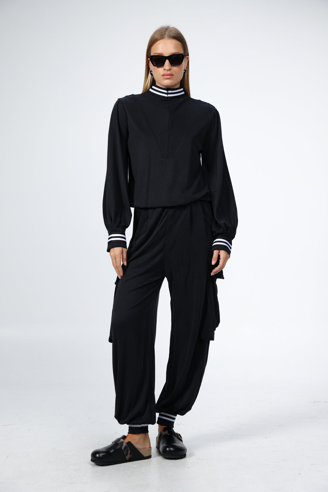 Doing Black Cargo Joggers