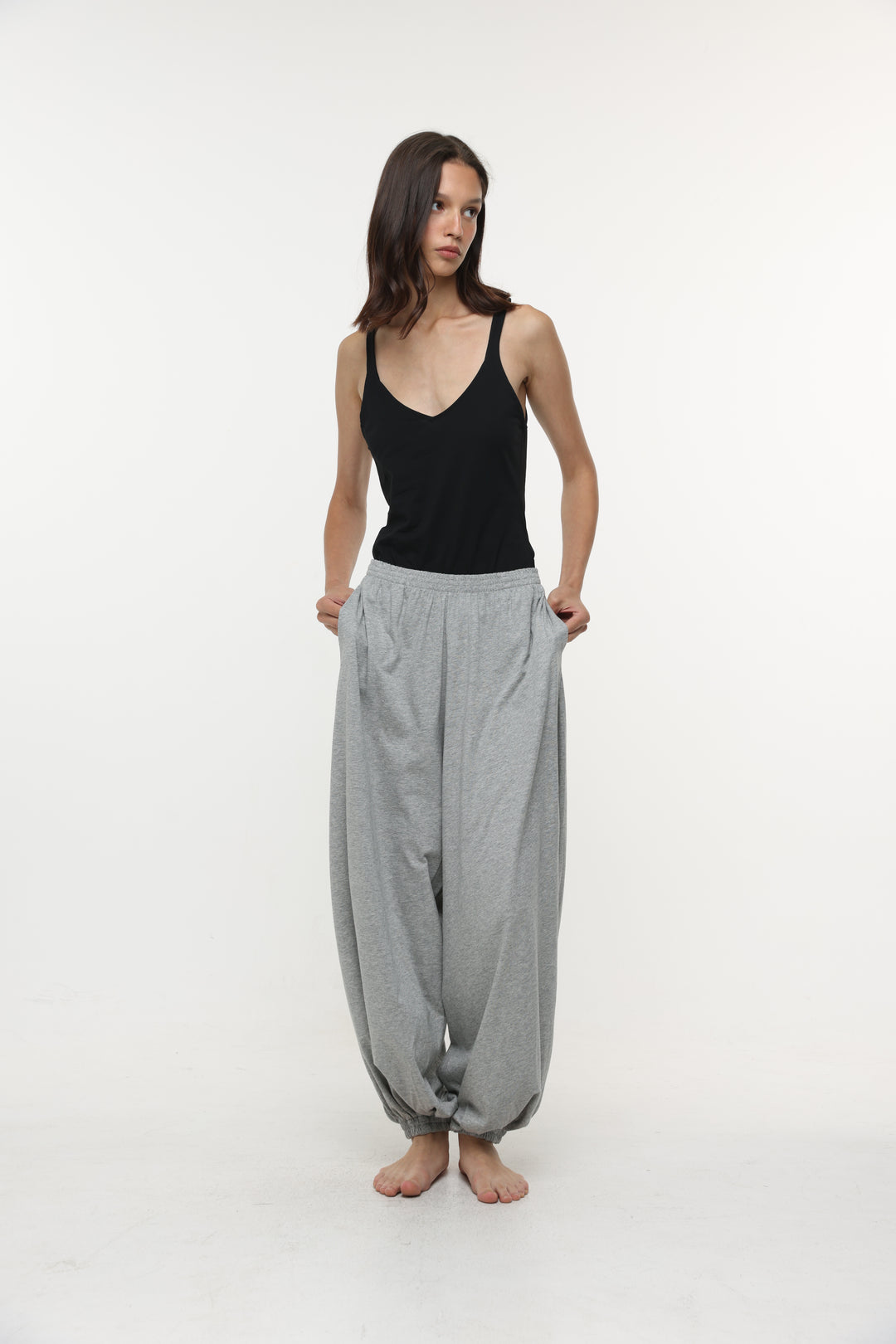 Clean50 Grey Balloon Joggers