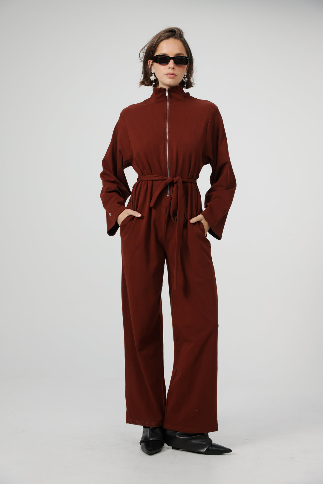 Polo Wine Jumpsuit