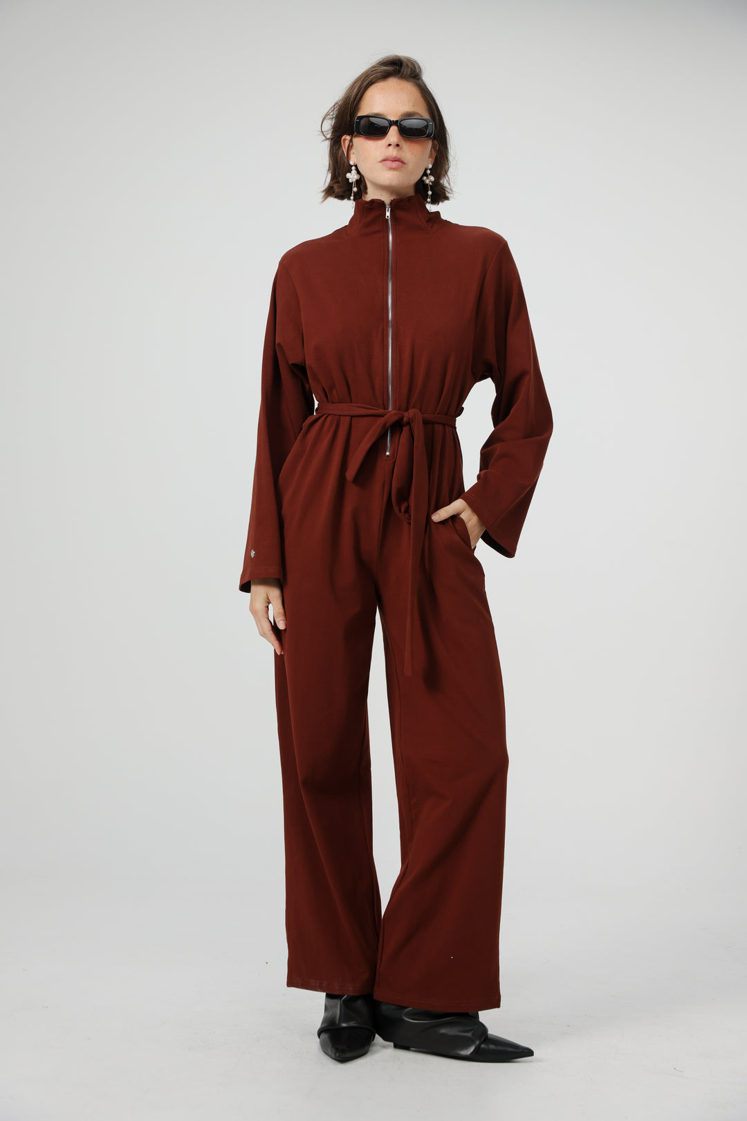 Polo Wine Jumpsuit