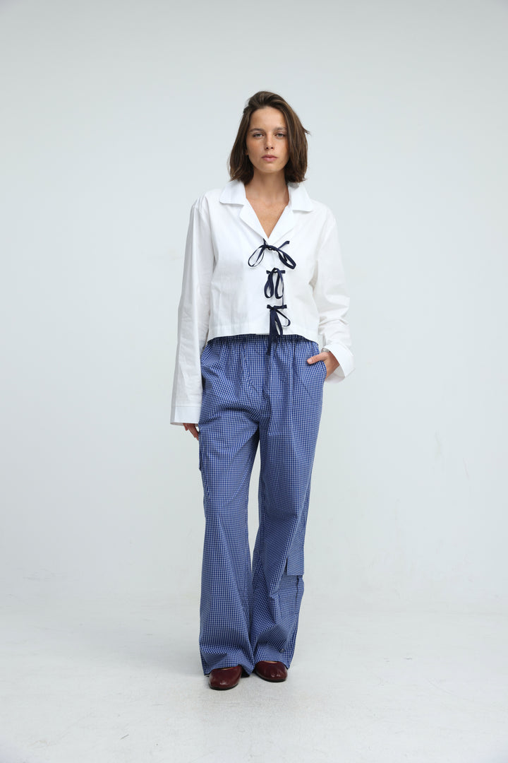 Tied White Shirt