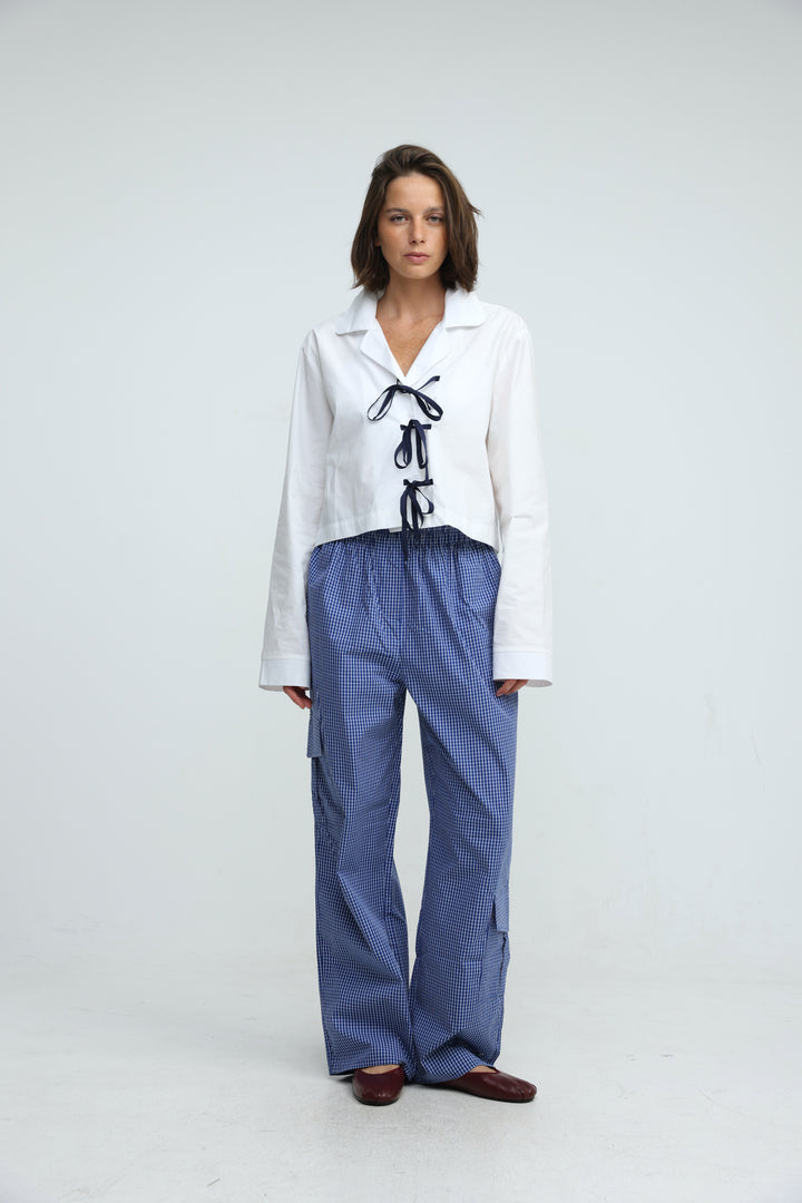 Tied White Shirt