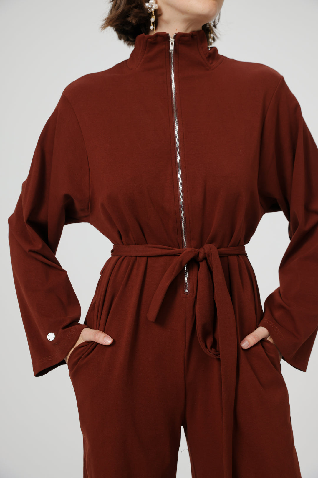 Polo Wine Jumpsuit