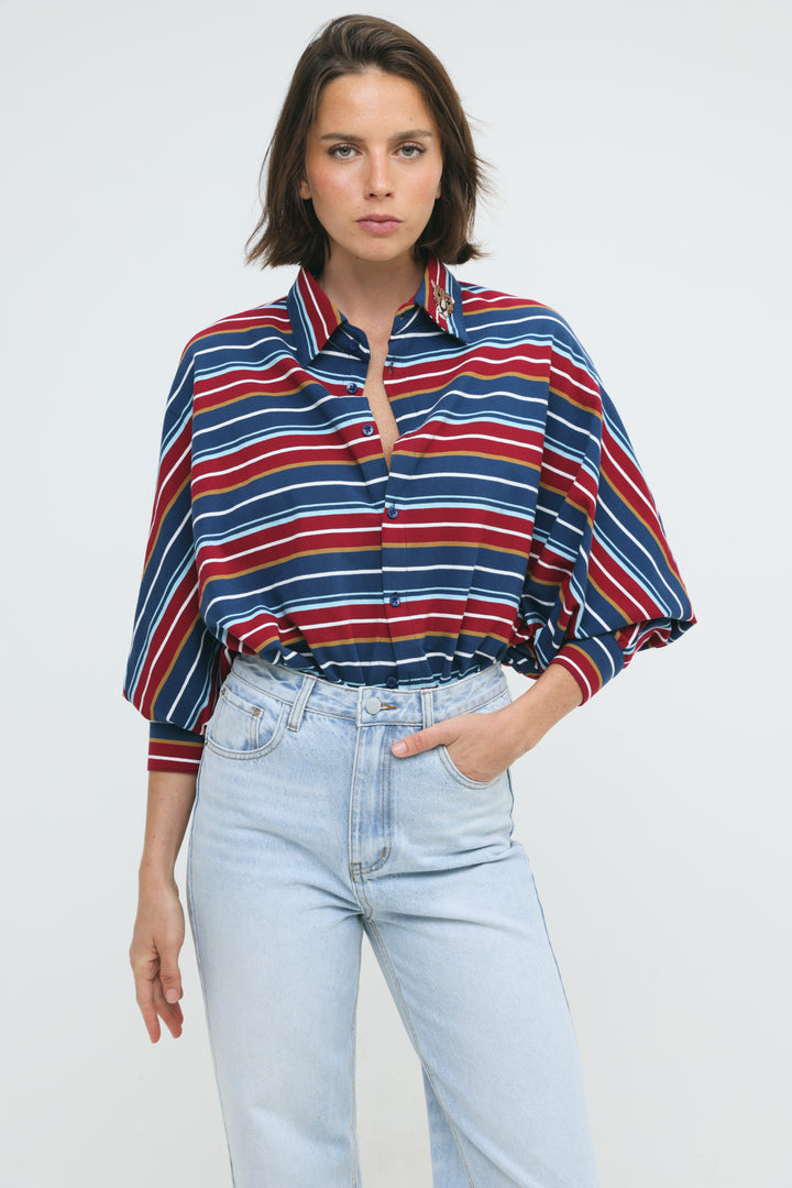 Crossing Wine Stripes Polo