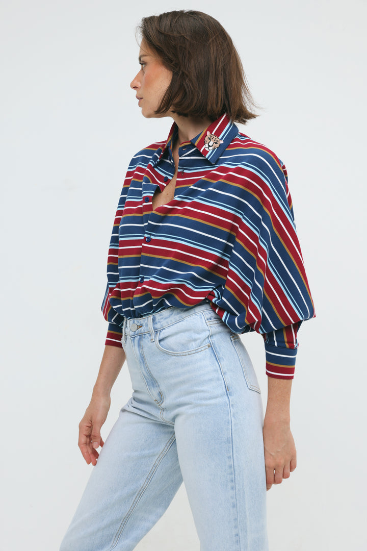 Crossing Wine Stripes Polo