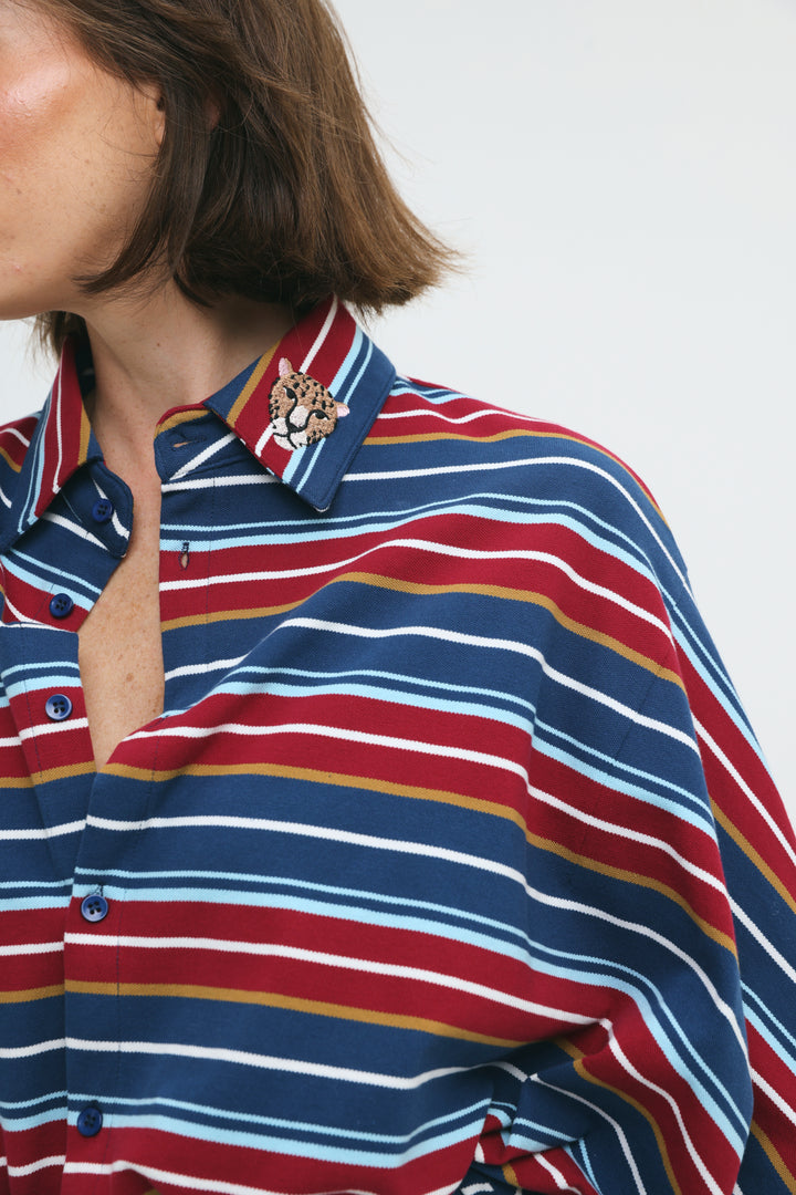 Crossing Wine Stripes Polo