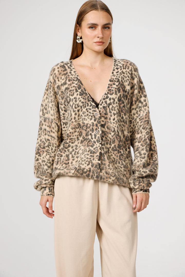 Diary Leopard Cardigan