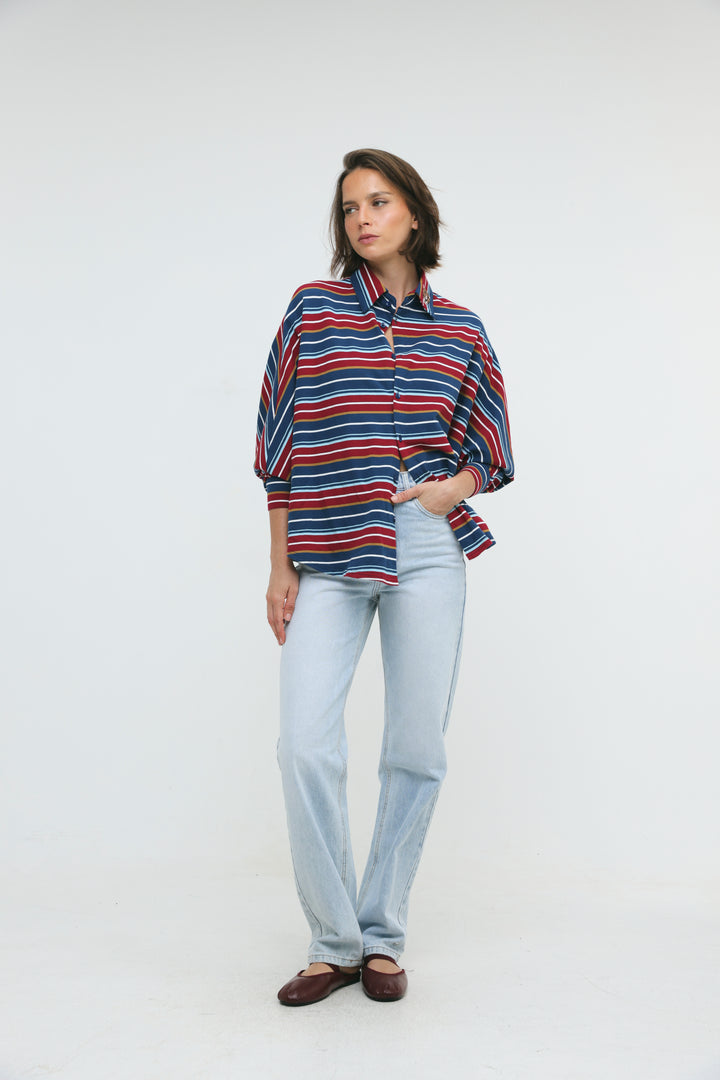 Crossing Wine Stripes Polo
