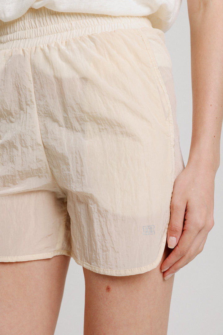 Buni's Cream Nylon Shorts