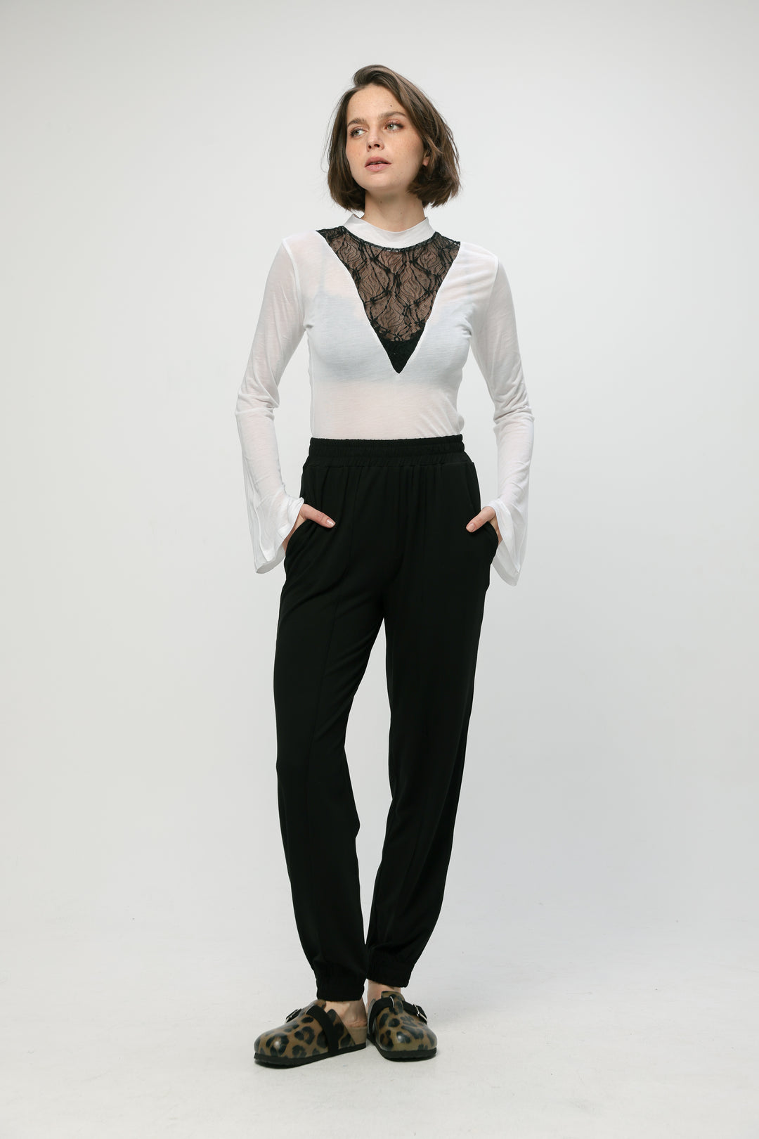 Libat White Mix Shirt