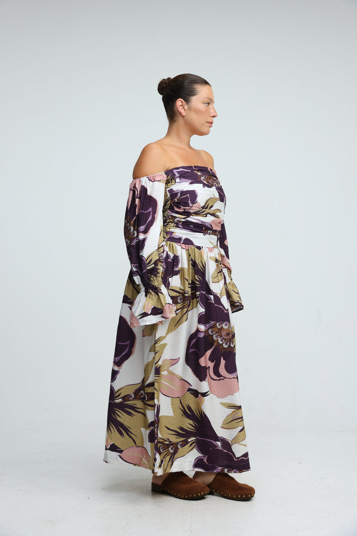 Merveille Grey Floral Dress