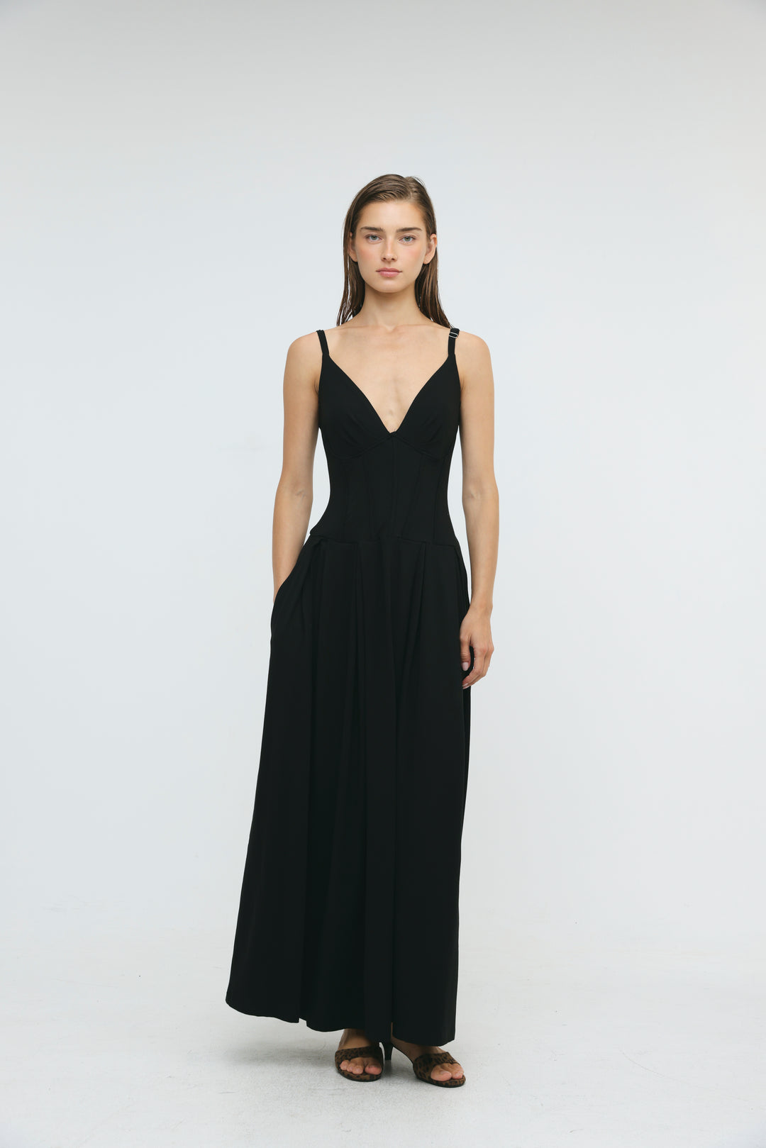 Sunray Black Dress