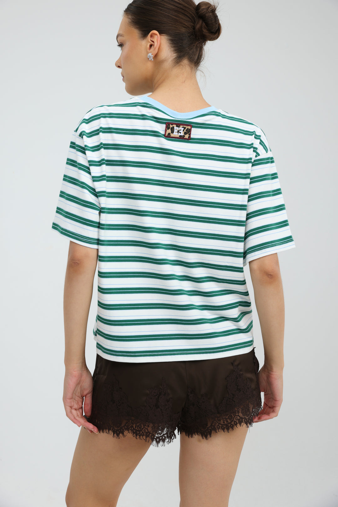 Just Green/Blue Striped T-Shirt