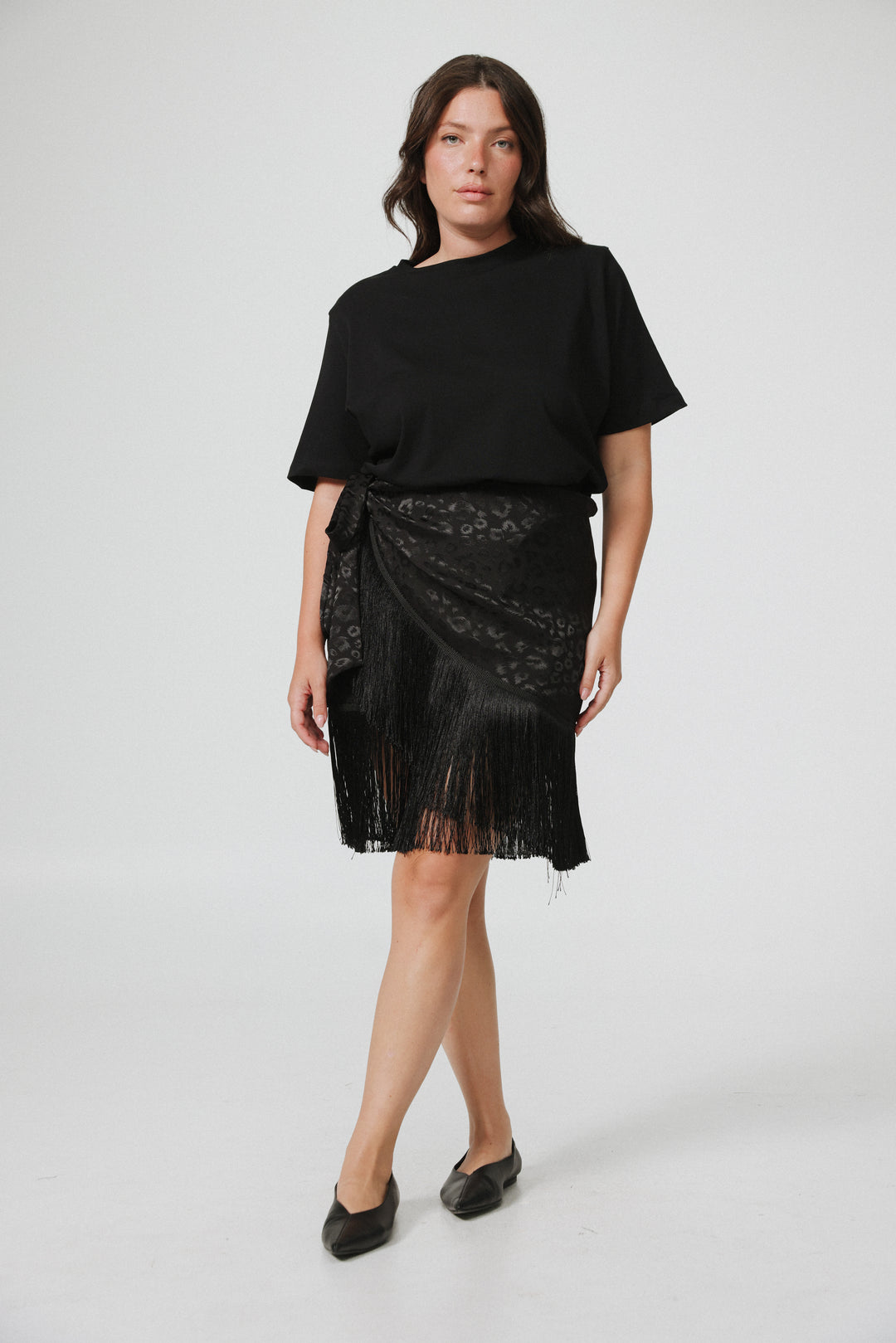 Build Black Mini Skirt