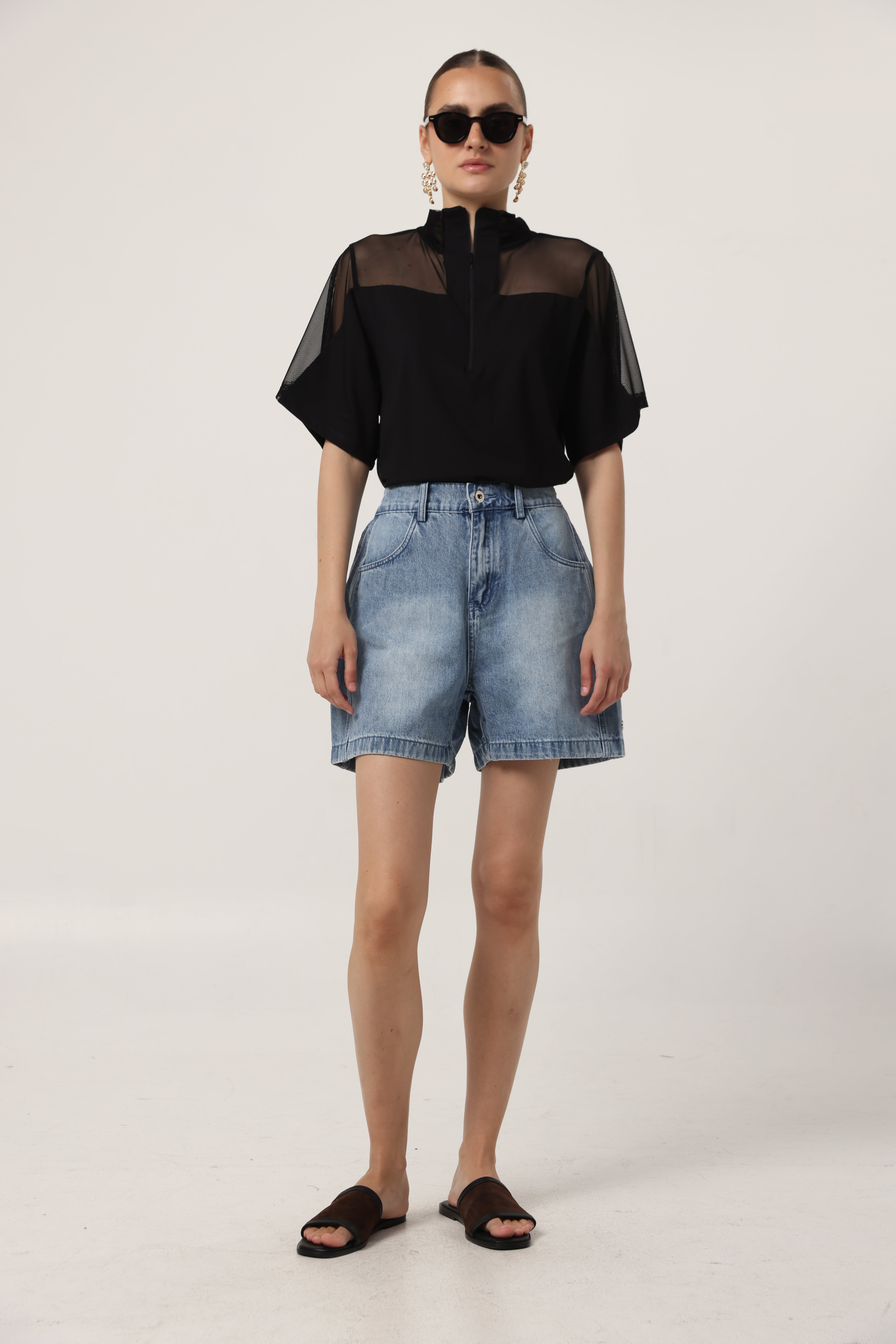 Guri Light Blue Denim Shorts – SEESTARZ