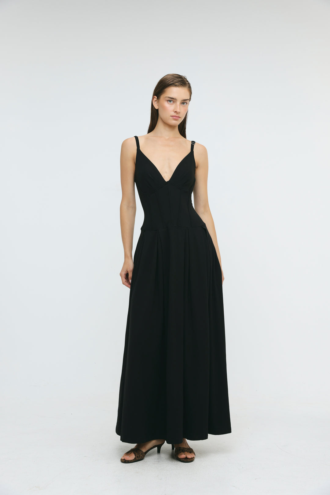 Sunray Black Dress