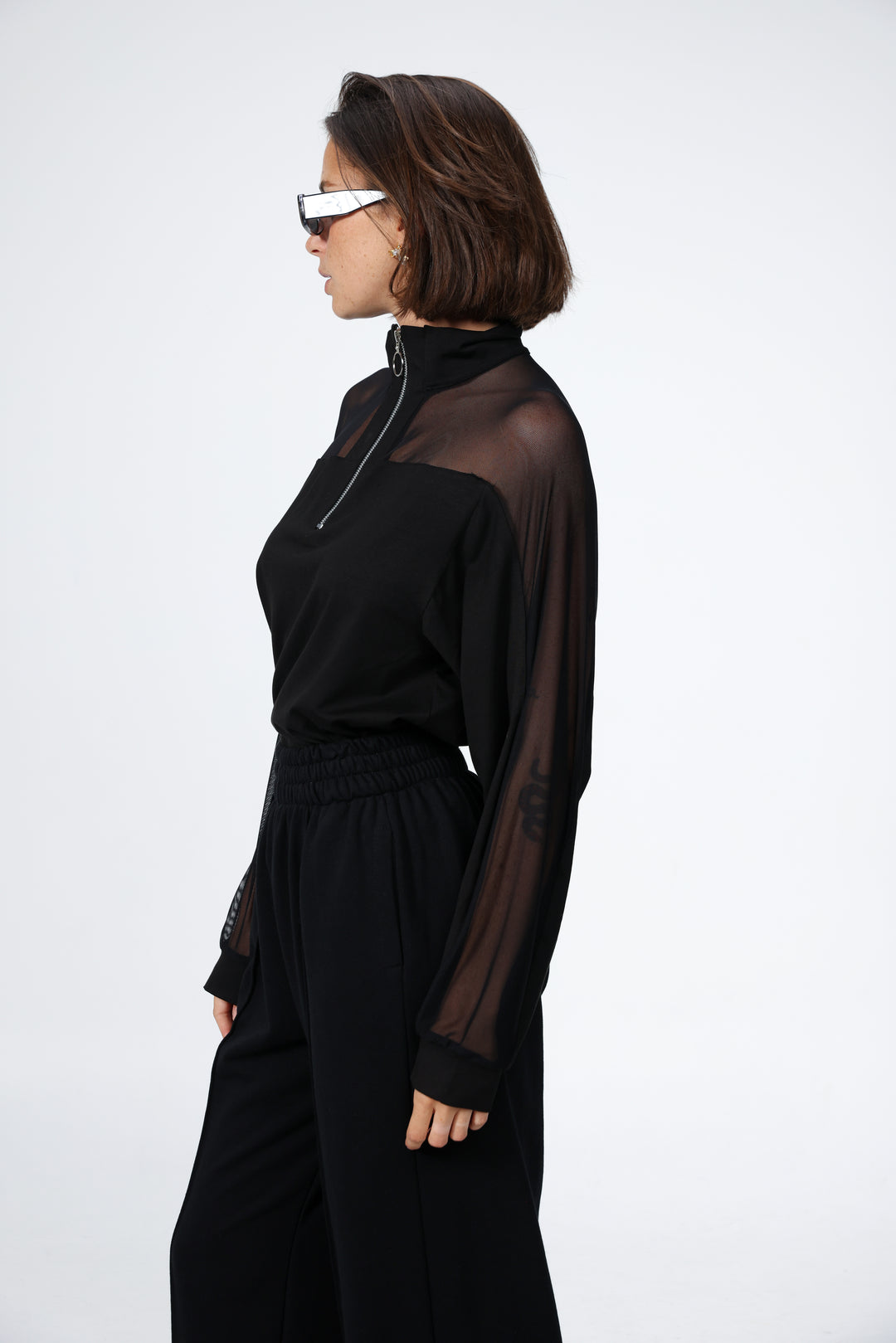 Adam Black Mesh Polo
