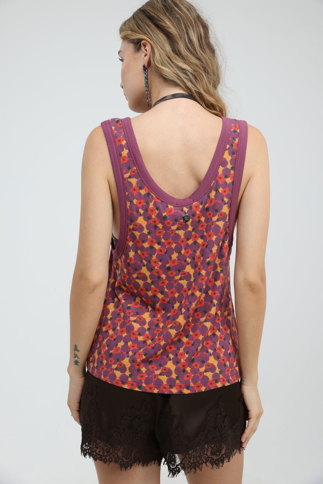 Tropic Red Floral Tank