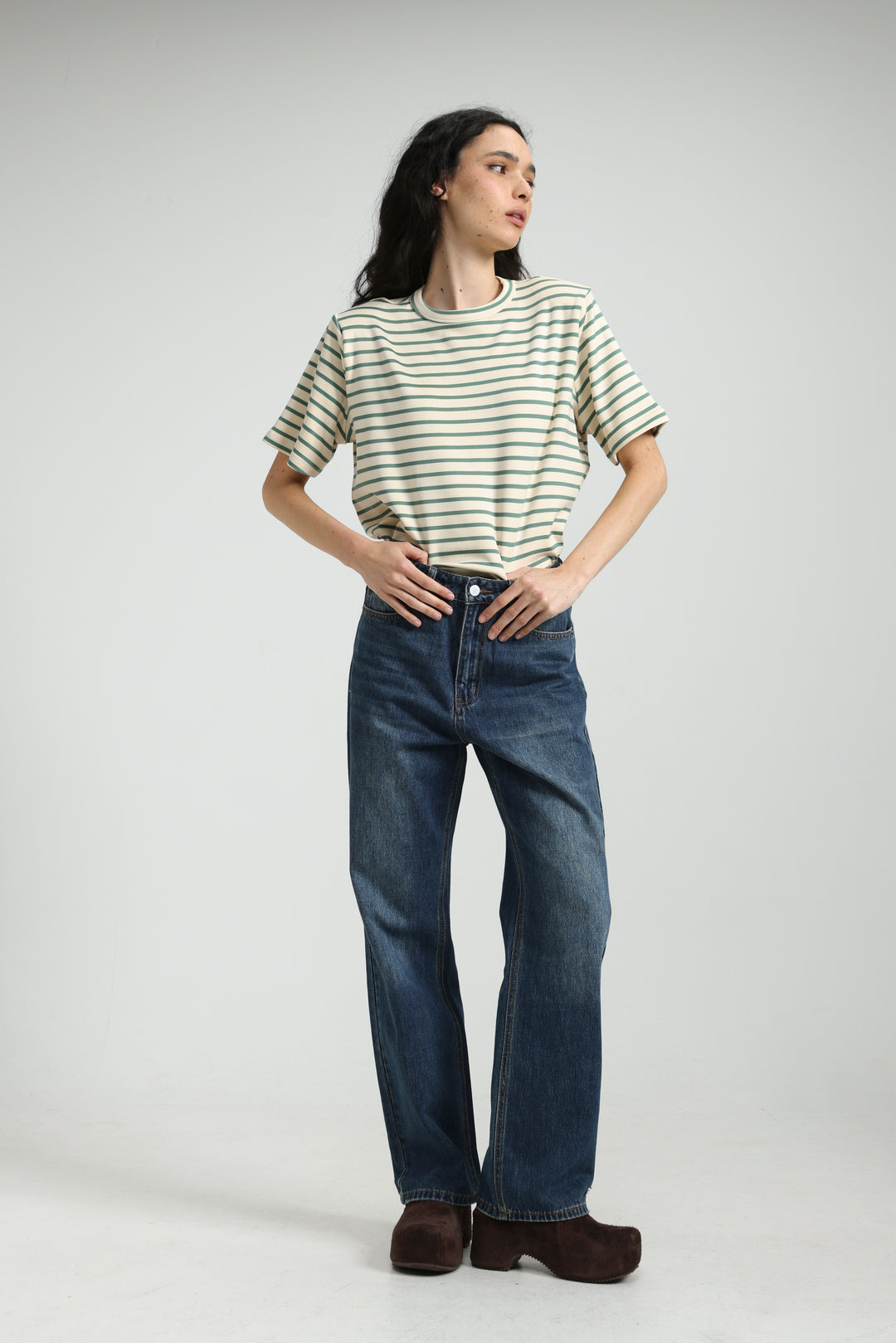 Gifted Green Striped T-Shirt