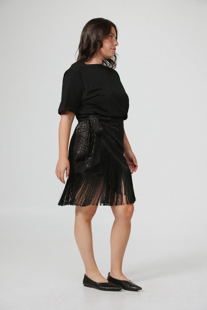 Build Black Mini Skirt