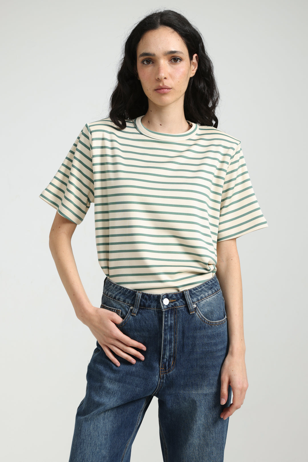 Gifted Green Striped T-Shirt