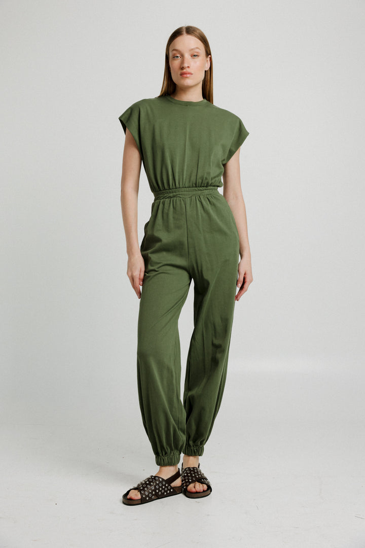 Vibes Green Jumpsuit