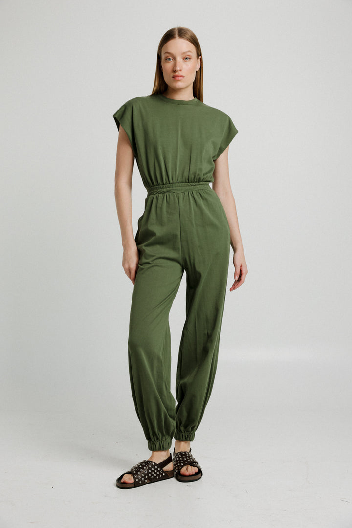 Vibes Green Jumpsuit