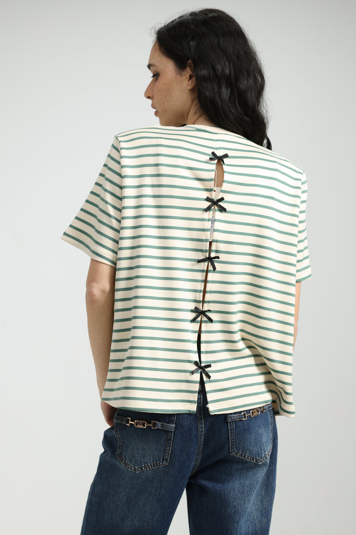 Gifted Green Striped T-Shirt