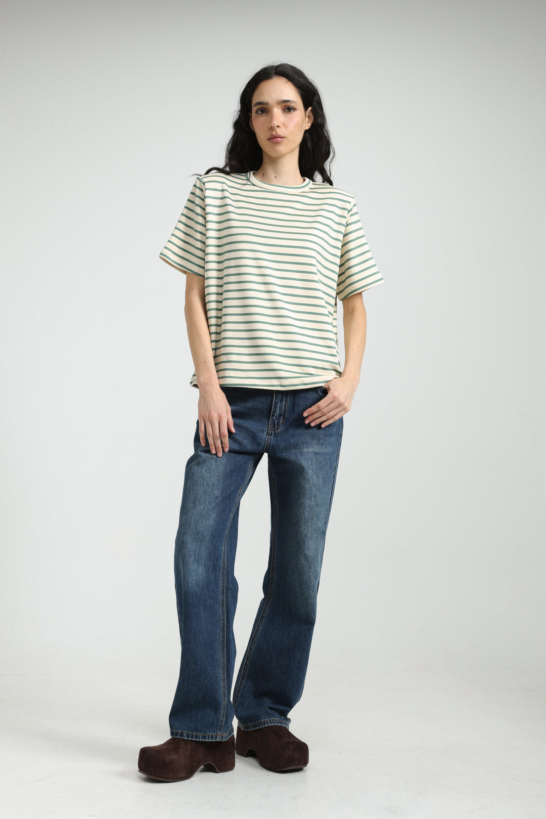 Gifted Green Striped T-Shirt
