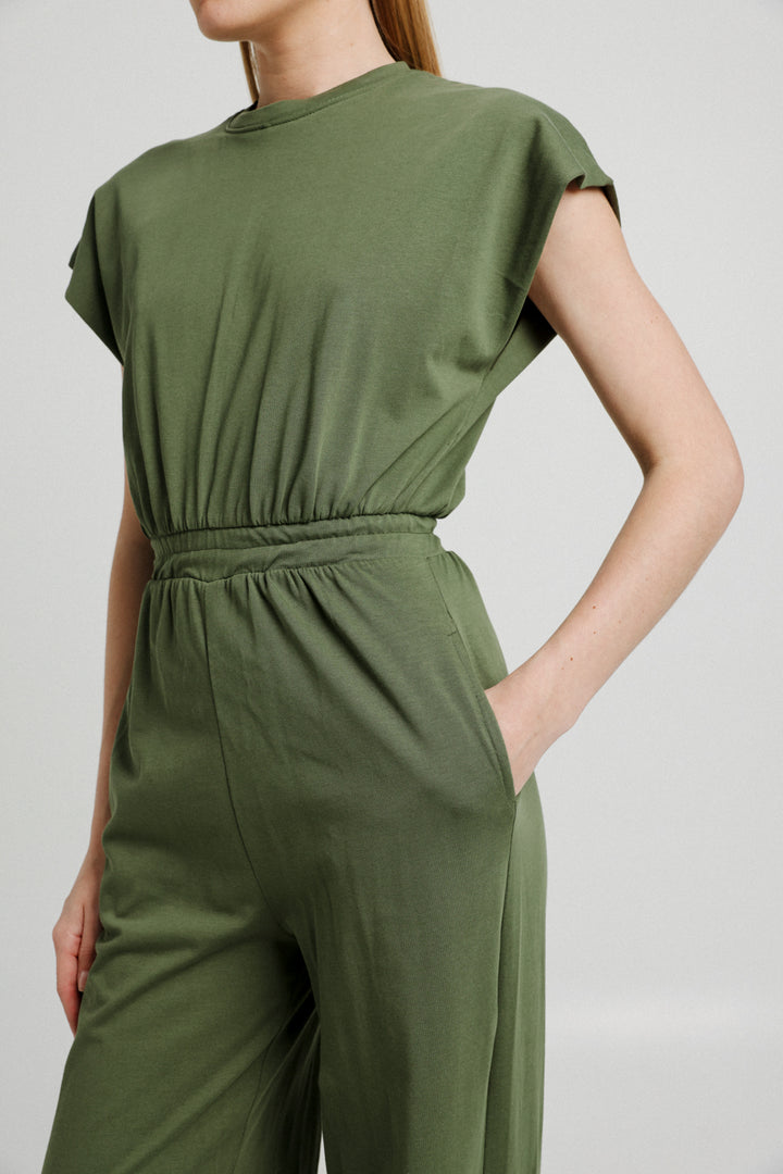 Vibes Green Jumpsuit