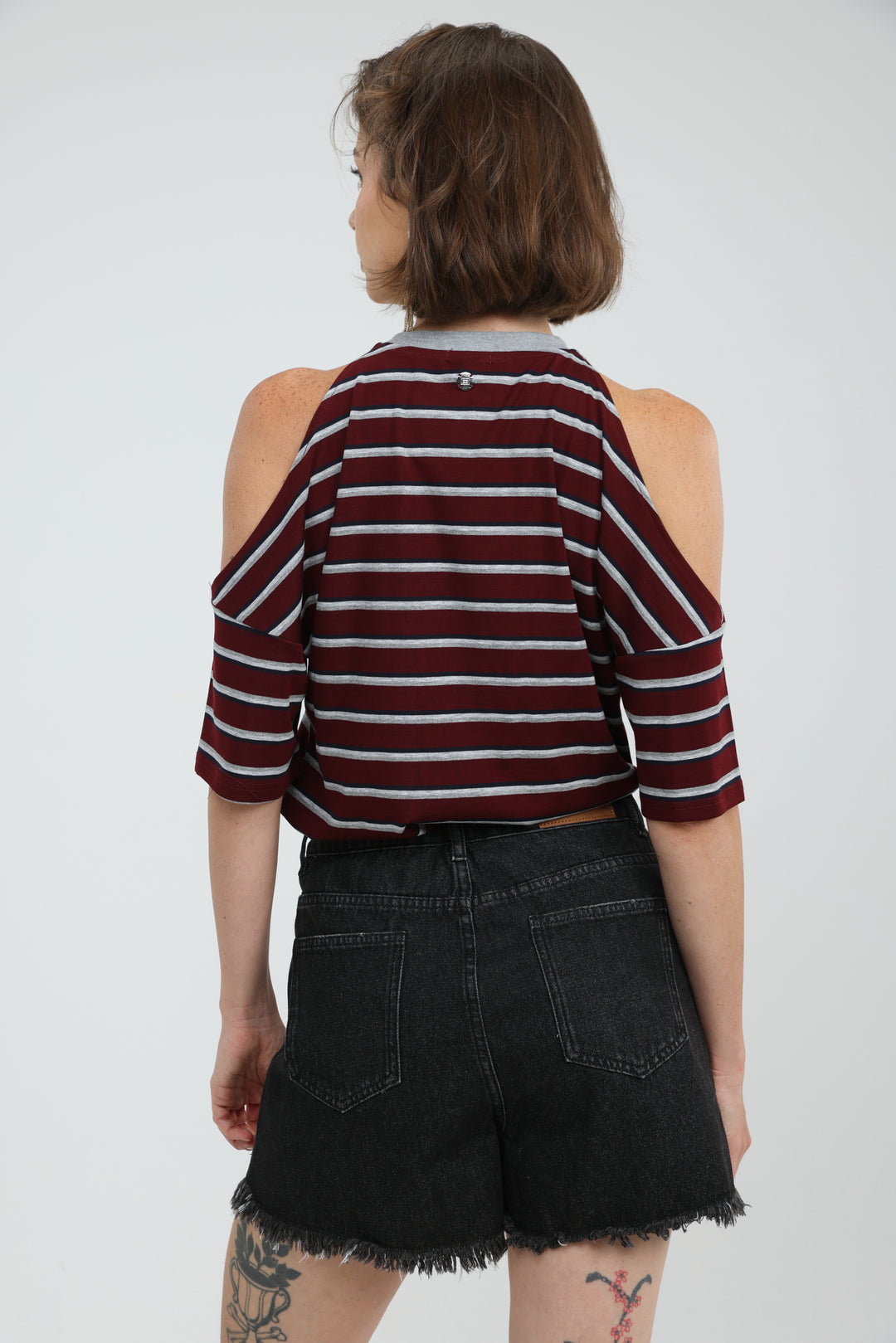 Dune Wine Striped T-Shirt