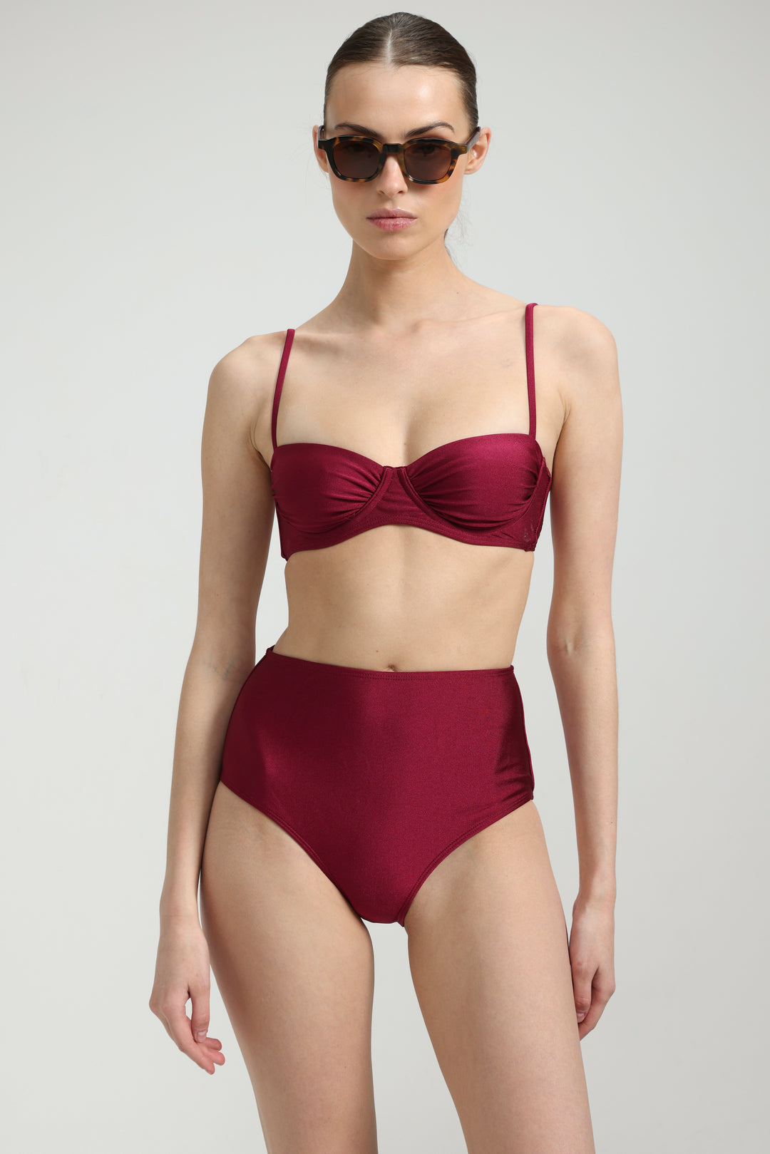 Alpha Wine Bikini Bottoms