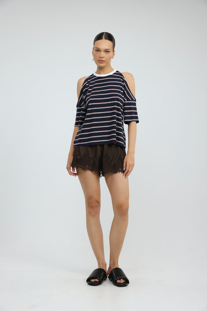 Dune Navy Striped T-Shirt