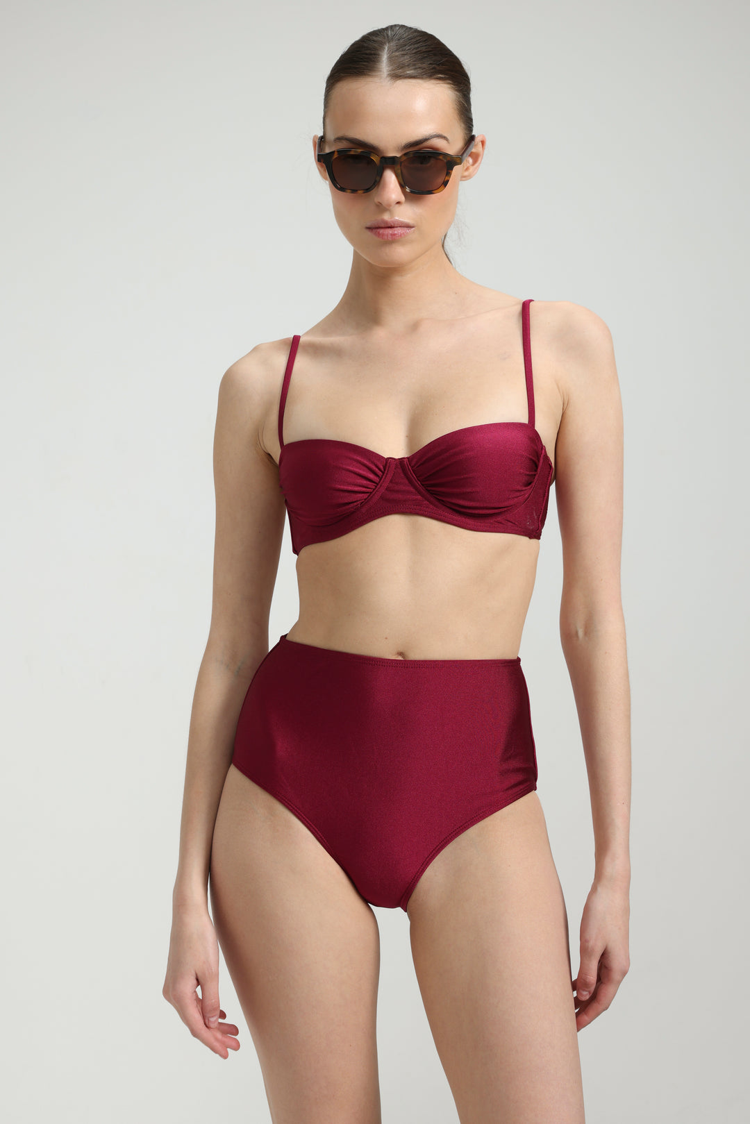 Alpha Wine Bikini Bottoms