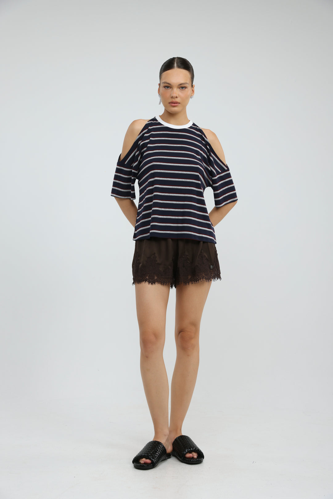 Dune Navy Striped T-Shirt