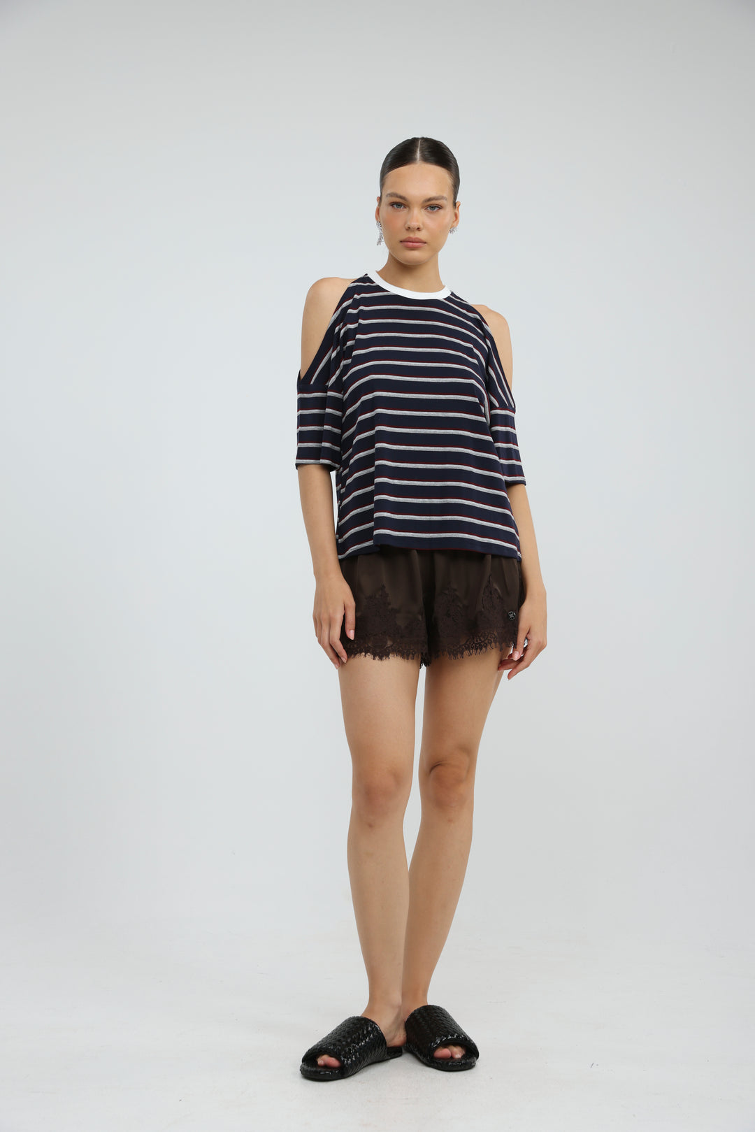 Dune Navy Striped T-Shirt