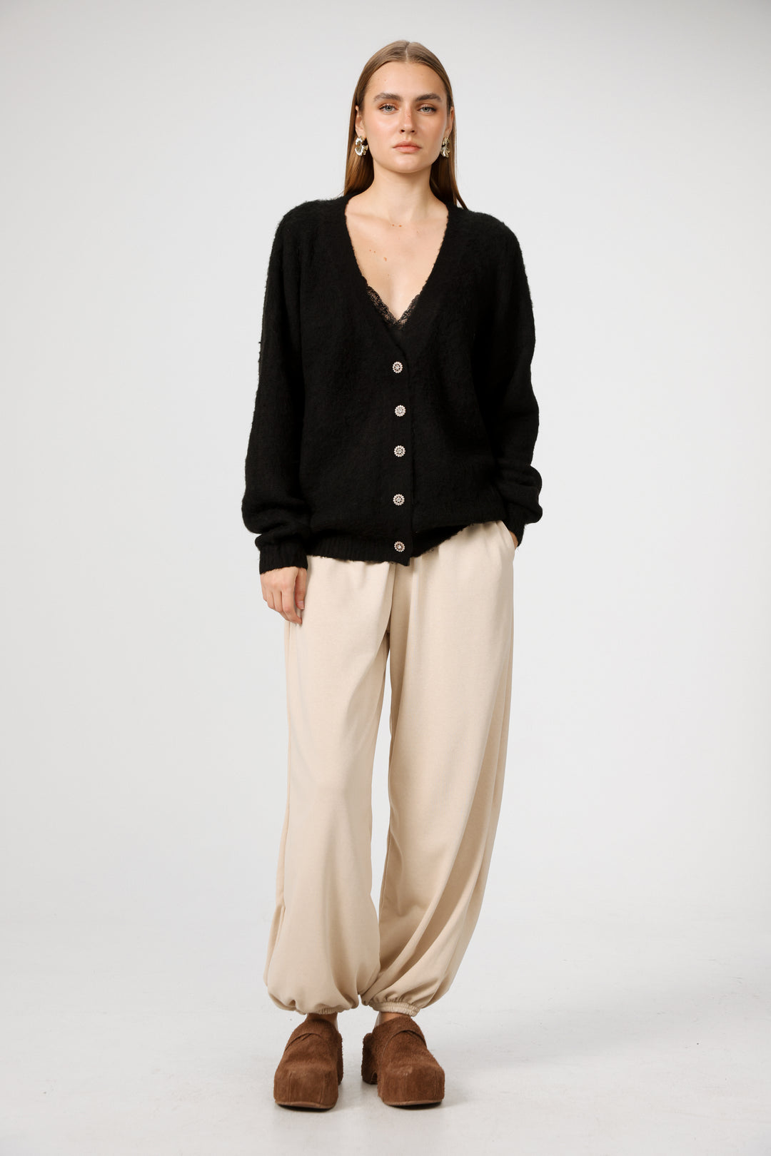 Diary Black Cardigan