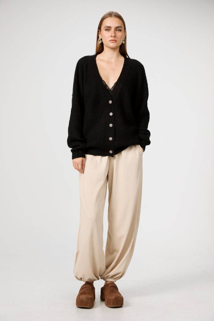 Diary Black Cardigan