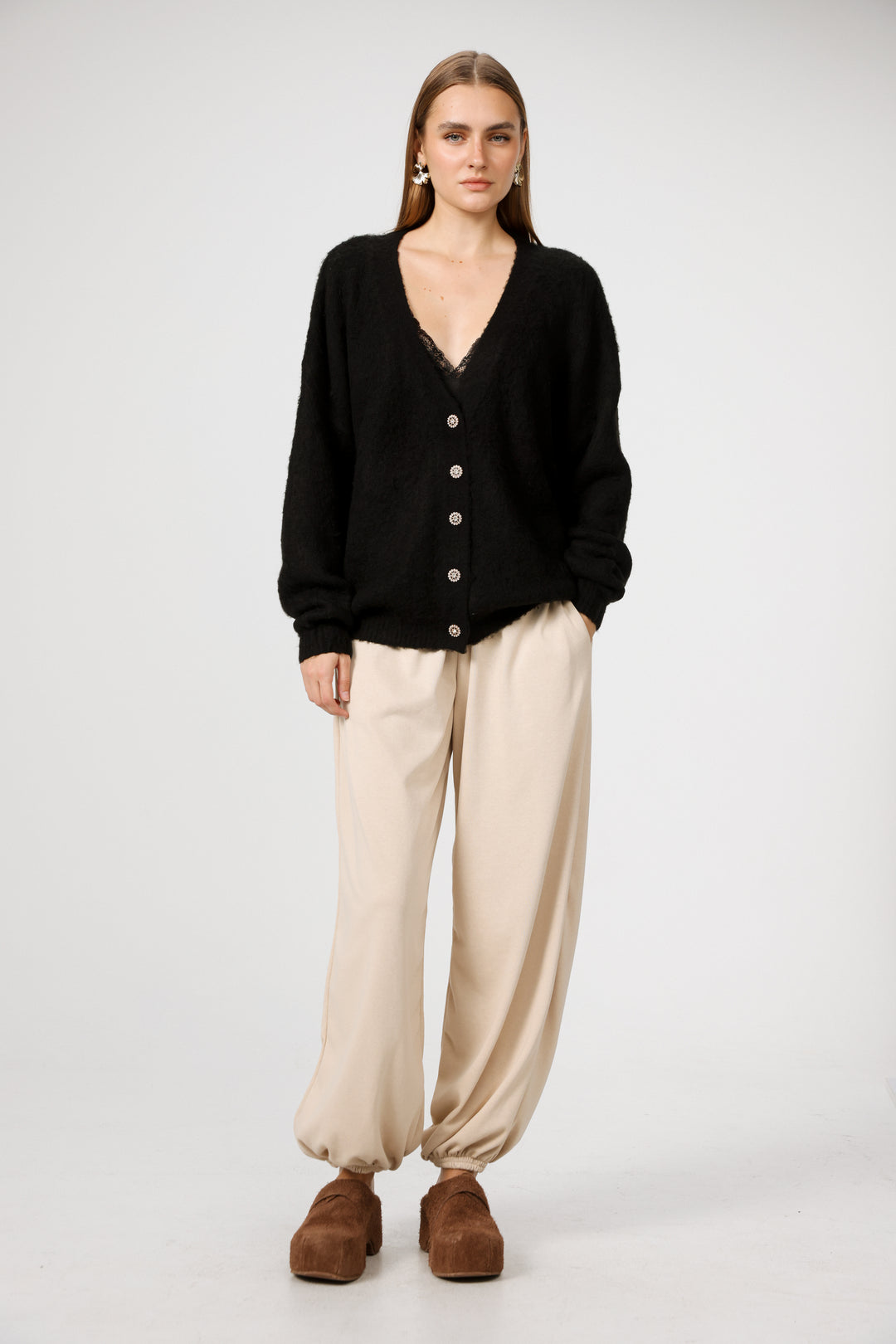 Diary Black Cardigan