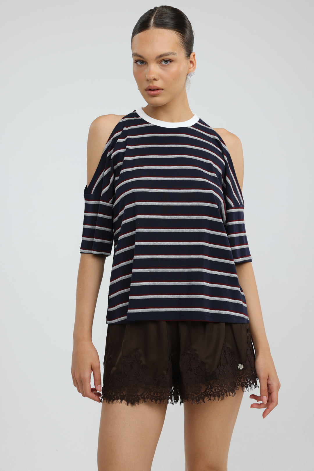 Dune Navy Striped T-Shirt