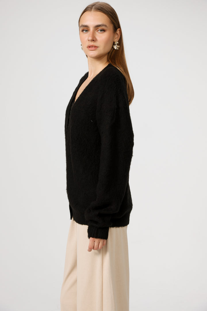Diary Black Cardigan