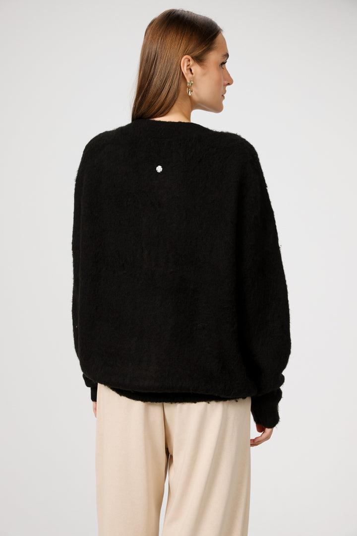 Diary Black Cardigan