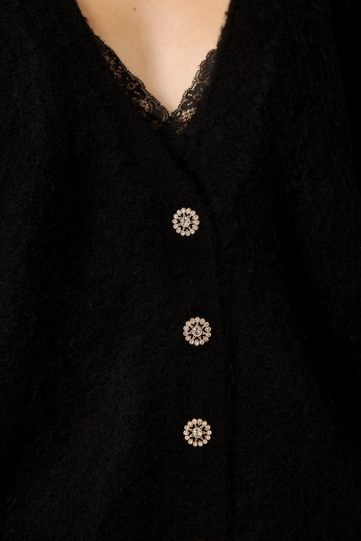 Diary Black Cardigan