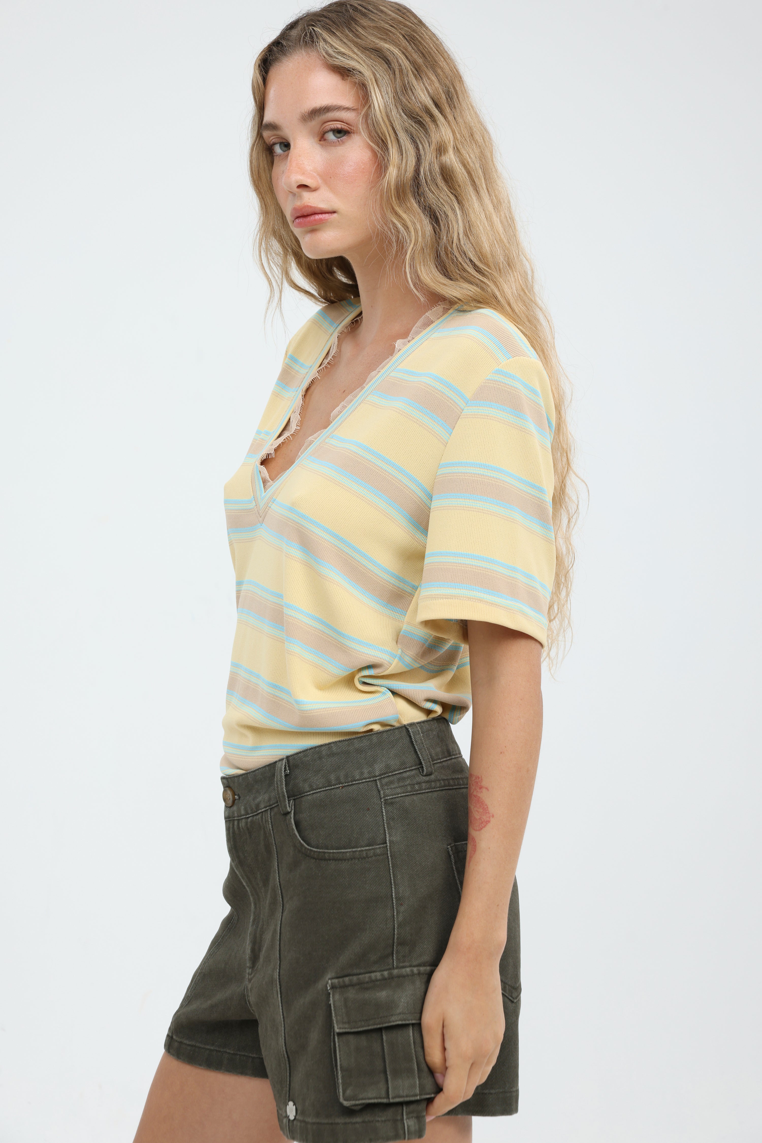 Mystery Yellow Striped T-Shirt – SEESTARZ