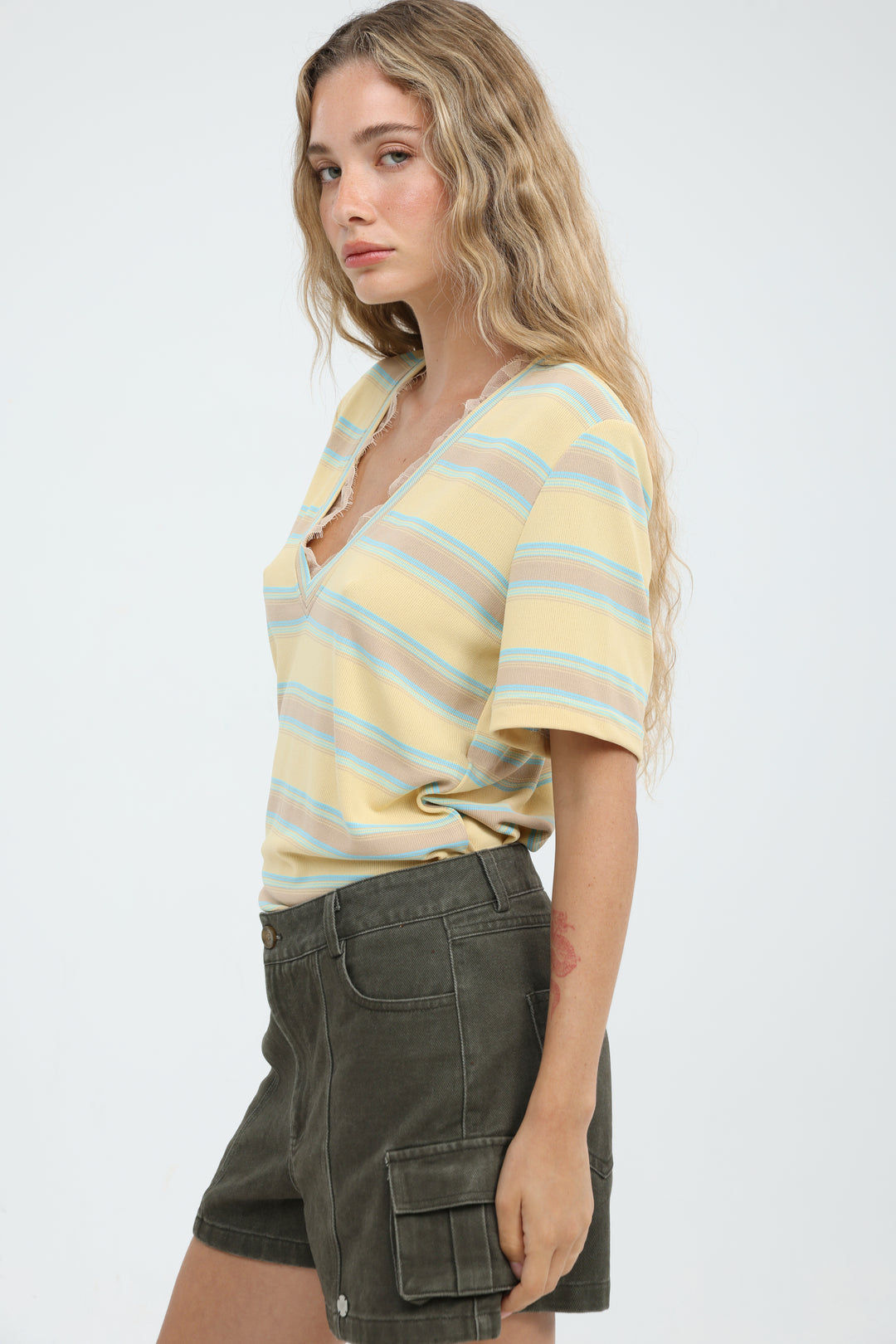 Mystery Yellow Striped T-Shirt