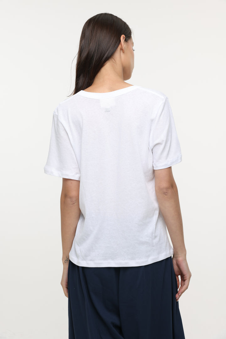 Clean51 White V T-Shirt