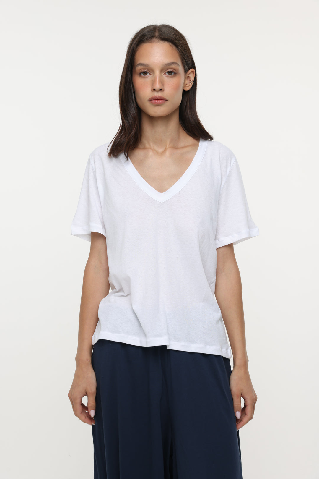 Clean51 White V T-Shirt