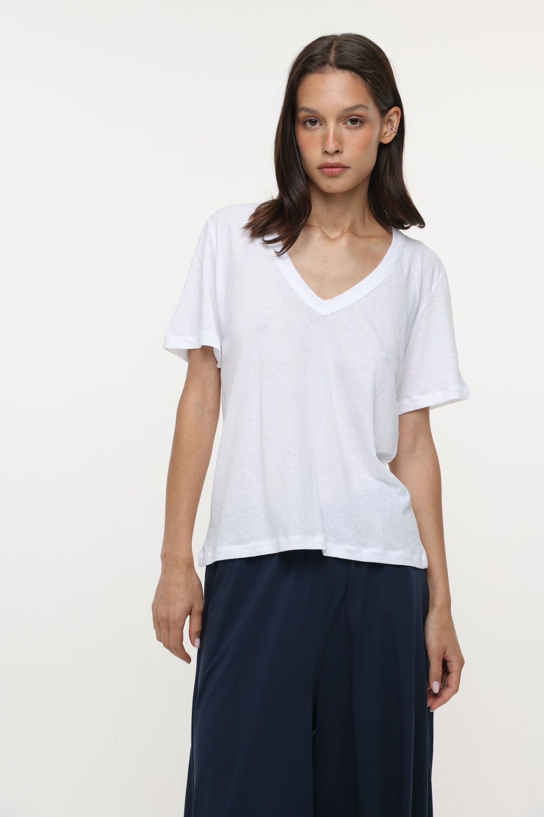Clean51 White V T-Shirt