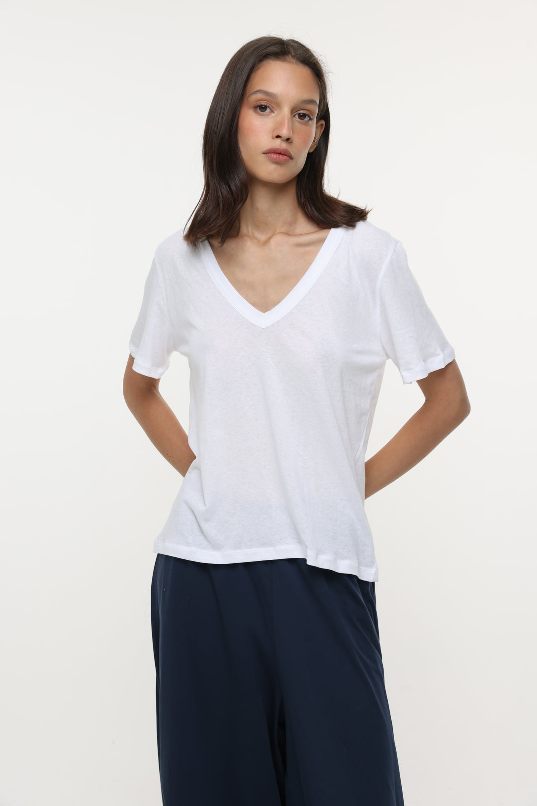 Clean51 White V T-Shirt