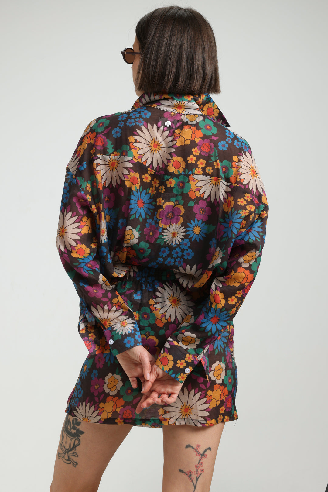 Fluid Floral Skirt